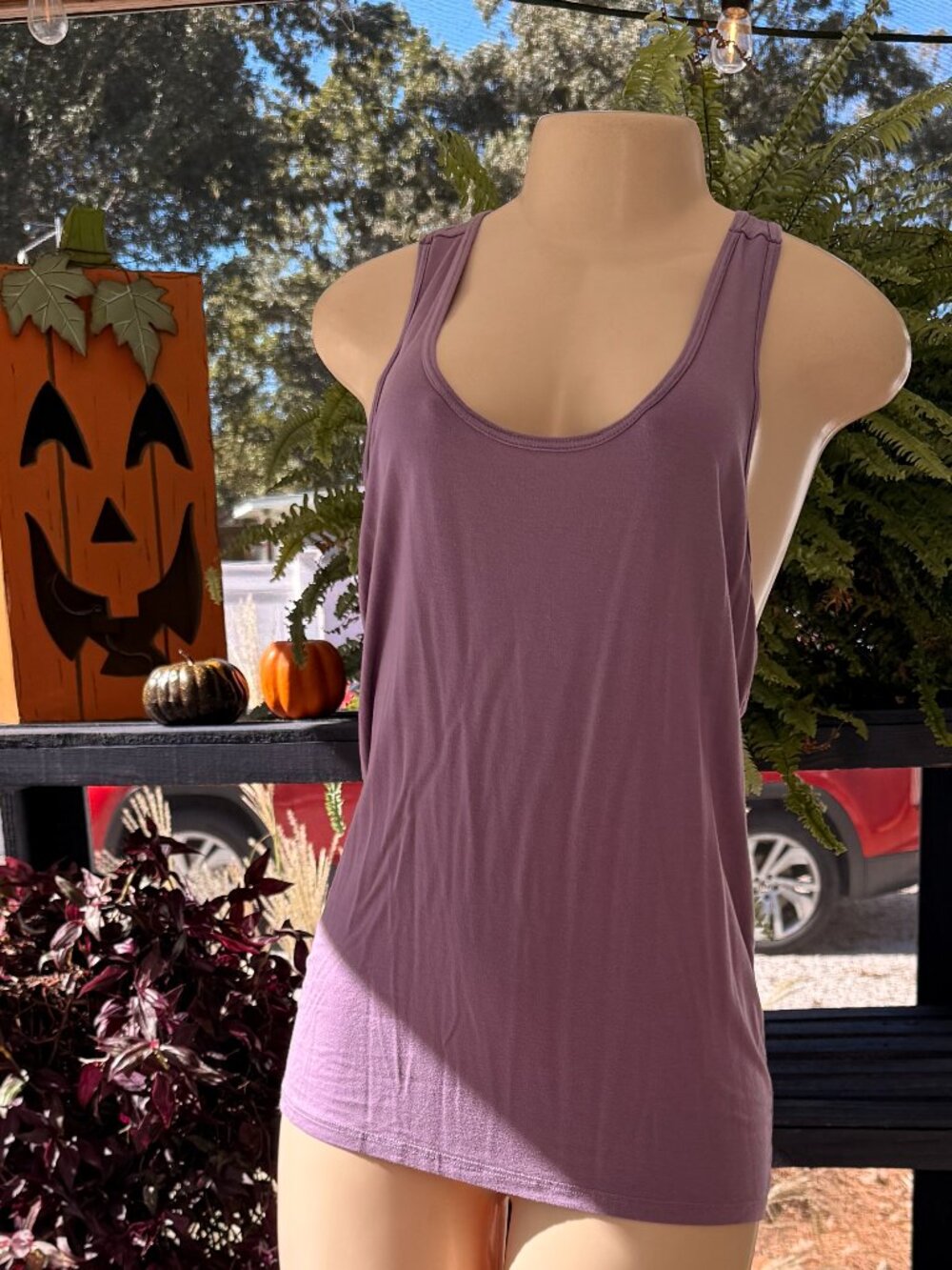 Purple Racerback Tank Top